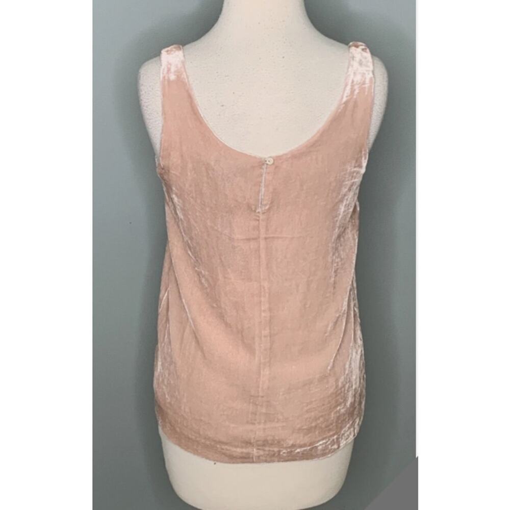 J.Crew Womens Velvet Tank Size 6 Blush Pink Shell Classic Preppy Fairy Grunge - Picture 2 of 10